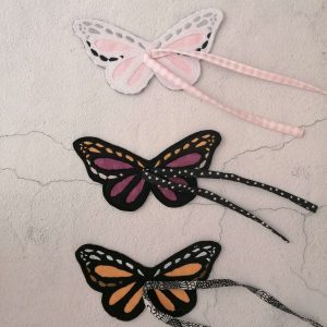 Alas de mariposa para muñecas de tela