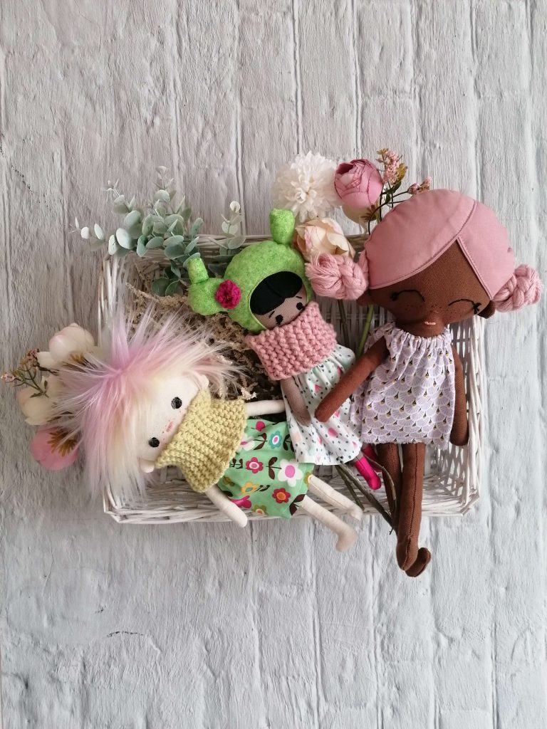 Muñecas de tela para niños, niñas y mayores