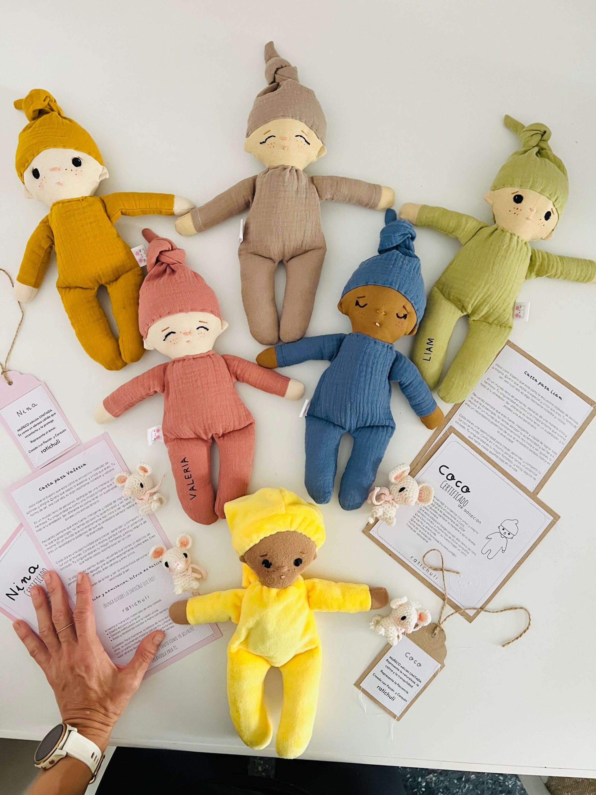 Muñecos de apeo para la infancia