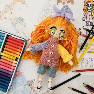 Muñeco personalizado a partir de un dibujo infantil.