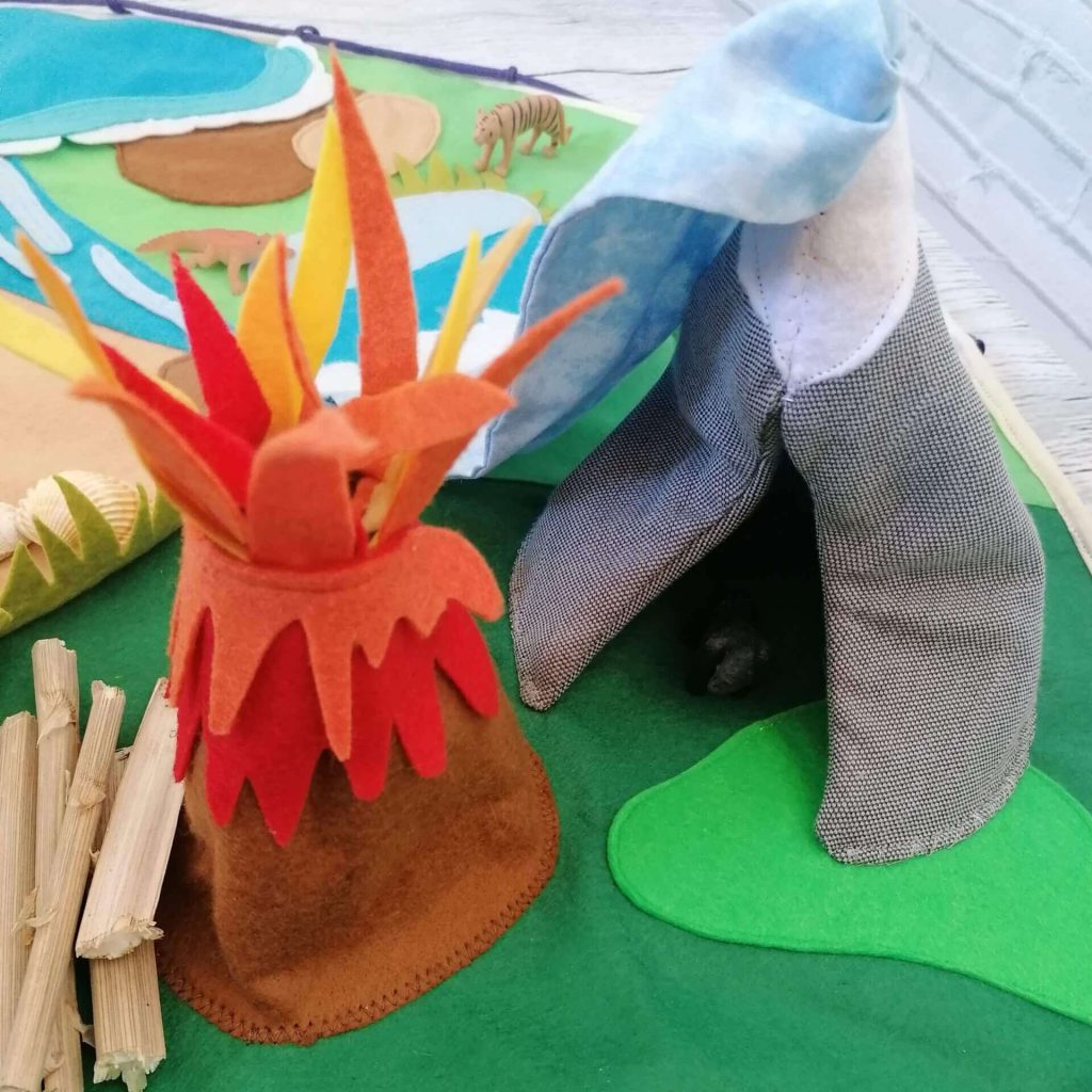 tapete o esterilla de paisajes vivos que evocan a la naturaleza