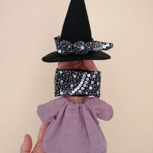 Traje de bruja para muñecas