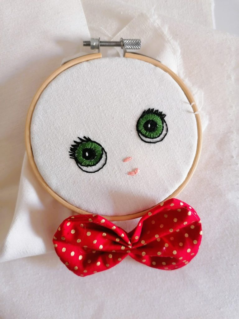 Estado flow, carita de muñeca de tela