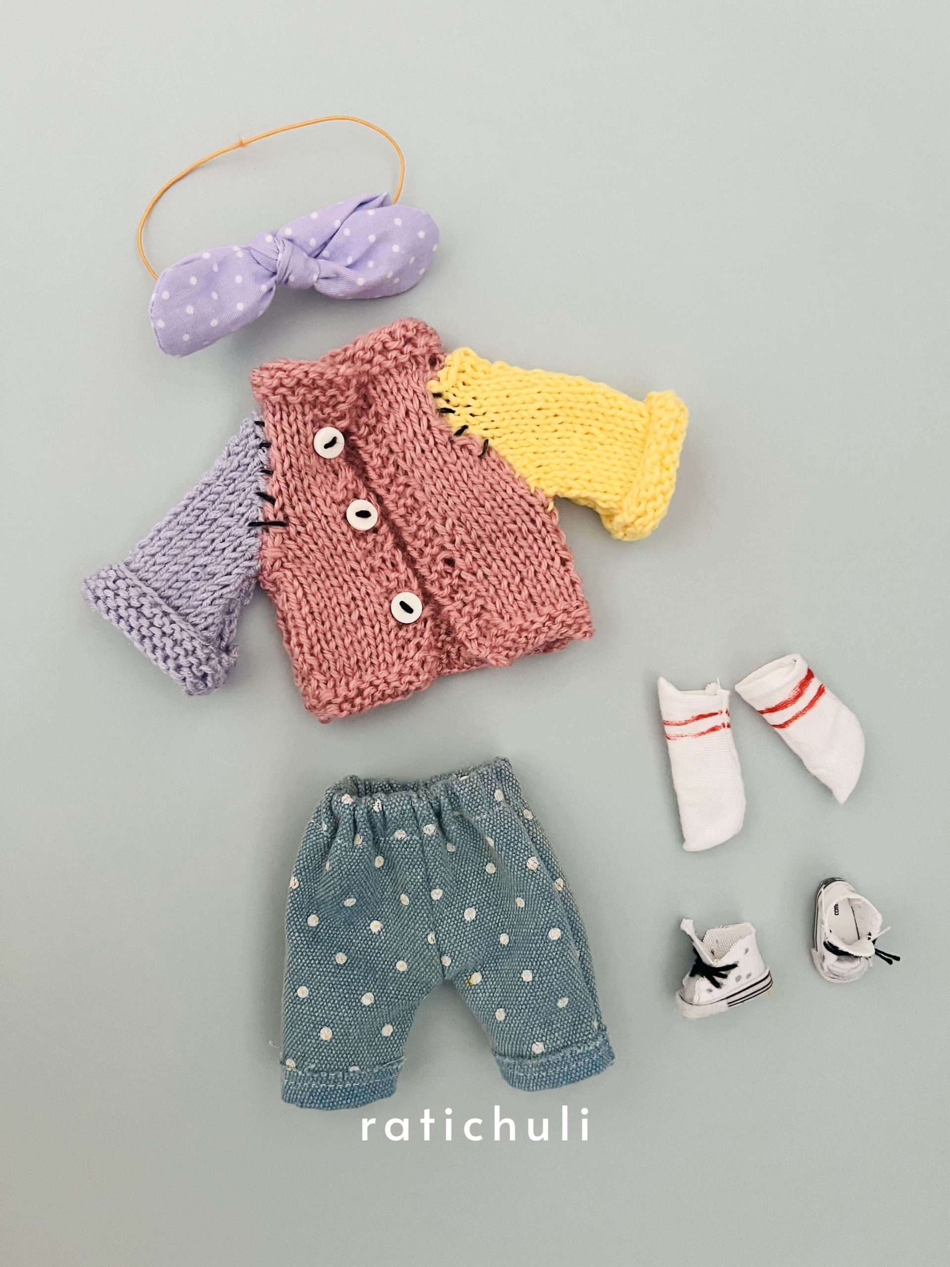 Accesorios y complementos para muñecas de tela